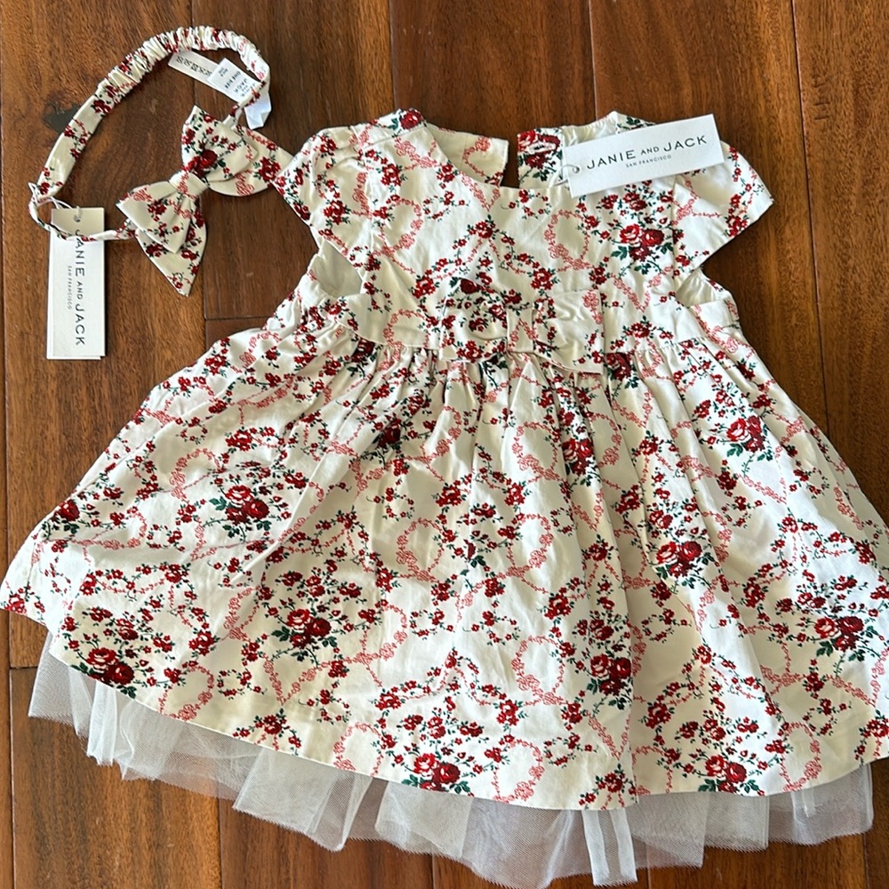 Janie AND Jack holiday dress and headband